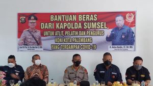 Bantuan Beras Dari Kapolda Untuk Koni Palembang
