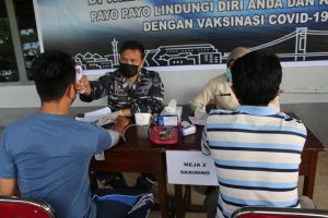 Lanal Palembang Terus Kebut Vaksinasi Dosis Ke-2