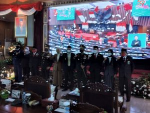 DPRD Sumsel  Gelar Paripurna Istimewa, Dengarkan Pidato Presiden Jokowi
