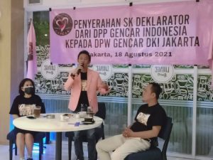Pemberian Surat Mandat pembentukan Gencar DPW  DKI Jakarta