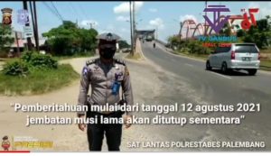 Penutupan Sementara Jembatan Musi 2 Dan Pengalihan Arus Jalan, Untuk Perbaikan Jembatan Musi 2