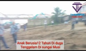Anak Berusia12 Tahun Di duga Tenggelam  Di sungai Musi