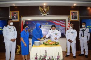 Lanal Palembang Adakan Syukuran HUT ke-76 TNI AL Secara Sederhana