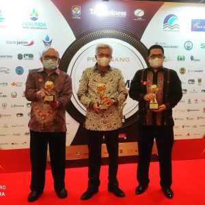 Bank BPR Sumsel tahun ini Raih Penghargaan dalam Event Too BUMD Award 2021