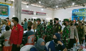 Kapolda Sumsel Irjen Pol Toni Harmanto,MH Bersama Kepala Staf Kodam (Kasdam) II/Sriwijaya Brigjen TNI Gumuruh Winardjatmiko, S.E., M.B.A., mendampingi Gubernur Sumsel H. Herman Deru melaksanakan kunjungan kerja ke Kabupaten Ogan Komering Ilir