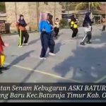 Kegiatan Senam ASKI Baturaja di Lapangan Futsal Sepancar Baturaja OKU