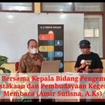 Ngosan Bersama Kepala Bidang Pengembangan Perpustakaan dan Pembudayaan Kegemaran Membaca Prop.Sumsel ,(Amir Sutisna, A.Ks)