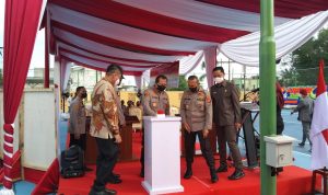 Kapolda Sumsel Irjen pol Drs Toni Harmanto,MH.  Resmikan Fasilitas baru milik Polres OKU Timur.
