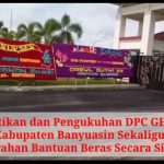 Pelantikan dan Pengukuhan DPC GENCAR Kabupaten Banyuasin Sekaligus Penyerahan Bantuan Beras Secara Simbolis
