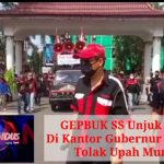 GEPBUK SS Unjuk Rasa Di Kantor Gubernur Sumsel Tolak Upah Murah