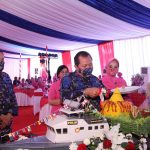 Kapolda Sumsel beserta PJU Polda Sumsel Mengikuti Upacara dan Syukuran  Hut Korps Polairud Ke – 71