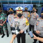 Kakorlantas, Asops, dan Kadiv Humas Polri Pastikan Penerapan Protokol Kesehatan di Tempat Publik Surabaya Berjalan dengan Baik