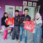 Ultah PDIP ke-49, Jarot Aby Suseno dan Repdem Sumsel Salurkan beras Puan Maharani.