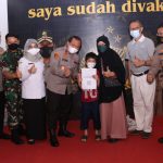 Kapolda Sumsel Tinjau Langsung Pelaksanaan Vaksinansi Anak Dan Vaksinasi Dosis 3