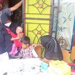 Polsek Kalidoni melaksanakan vaksinasi yang berada di rumah ketua RT 40 RW 04 Kel Kalidoni kecamatan Kalidoni Palembang