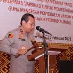 Kapolda Sumsel Membuka Langsung Gelar Opsnal Bulan Januari 2022