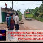 Forkompinda Gandus Melaksanakan Penertiban Armada Galian Tanah Di Kecamatan Gandus