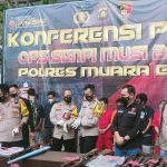 Giat Konferensi Pers Operasi Senpi Musi 2022 Polres Muara Enim