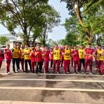 Personel Bidhumas Polda Sumsel Ikuti Kesamaptaan Jasmani