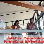 Puisi Karya/Penulis R.M Heri Mastari.Yaasin Pertama & Bocah Penjual Koran Disamping Simpang Lampu Merah