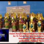 Dalam Rangka Menyambut Hari Ulang Tahun NU Ke 76 Tahun, PAC Muslimat NU Teluk Gelam Kabupaten OKI Mengadakan perlombaan Paduaan Suara