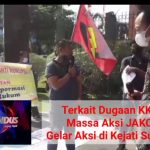 Terkait Dugaan KKN, Massa Aksi JAKOR Gelar Aksi di Kejati Sumsel.