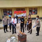 11,7 Kg Sabu Di Blender, Ditresnarkoba Polda Sumsel Musnahkan Barang Bukti Narkoba