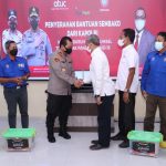 Kapolri Jenderal Listyo Sigit Prabowo Berikan Bantuan Untuk Buruh Sumsel