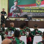 Kasdam II/Swj Brigjen TNI Gumuruh Winardjatmiko, S.E., M.B.A: Komandan Satuan Harus Mampu Menganalisa, Guna Menentukan Prioritas Kegiatan Secara Tajam Dan Profesional