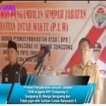 Prosesi Pengukuhan sumpah Jabatan PAW anggota BPD Sungsang II, Sungsang III, Marga Sungsang dan Teluk payo oleh Salinan Camat Banyuasin II