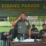 Kasdam II Sriwijaya Brigjen TNI Izak Pangemanan, Pimpin Sidang Parade Calon Bintara Reguler dan Khusus Keagamaan