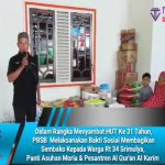 Dalam Rangka Menyambut HUT Ke 31 Tahun, PBSB (Paguyuban Bakso Solo Berseri) Melaksanakan Bakti Sosial Membagikan Sembako Kepada Warga Rt 34 Srimulya,  Panti Asuhan Moria & Pesantren Al Qur’an Al Karim