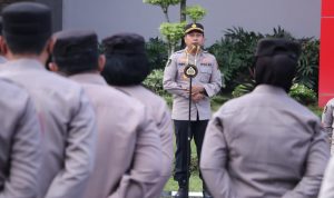 Pimpin Apel Pagi, Kabid Dokkes Ingatkan Ke Personil Untuk Meningkatkan Prokes dan Boster