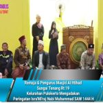 Remaja & Pengurus Masjid Al Ittihad Sungai Tenang Rt 19 Kelurahan Pulokerto Mengadakan Peringatan Isra’Mi’raj Nabi Muhammad SAW 1444 H