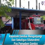Kapolsek Gandus Mengunjungi Dan Sekaligus Silaturahmi Pos Pemadam Gandus