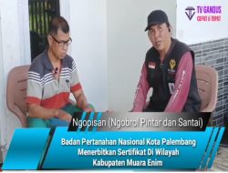 Badan Pertanahan Nasional Kota Palembang Menerbitkan Sertifikat Di Wilayah Kabupaten Muara Enim