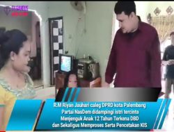 R.M Riyan Jauhari caleg DPRD kota Palembang  Partai NasDem didampingi istri tercinta  Menjenguk Anak 12 Tahun Terkena DBD  dan Sekaligus Memproses Serta Pencetakan KIS