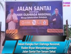 Dalam Rangka Hari Olahraga Nasional,R.M.Riyan Zakaria Menyelenggarakan Jalan Santai Dan Senam Sehat
