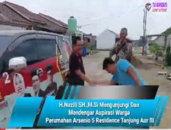 H.Nazili SH.,M.Si Mengunjungi Dan  Mendengar Aspirasi Warga  Perumahan Arsenio 5 Residence Tanjung Aur III
