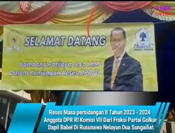 Reses Masa persidangan II Tahun 2023 – 2024.Anggota DPR RI Komisi VII Dari Fraksi Partai Golkar Dapil Babel Di Rusunawa Nelayan Dua Sungailiat
