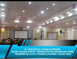 PJ Walikota Pangkalpinang Hadir Acara Rapat Persiapan Pelaksanaan APBD Pemkot Pangkalpinang Thn 2024