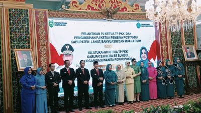 3 PJ TP PKK Kabupaten Dilantik Serentak Oleh Ketua PJ TP PKK Sumsel, Ada Beberapa Hal Disampaikan