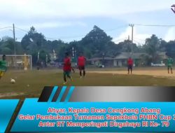 Ahyar, Kepala Desa Cengkong Abang Gelar Pembukaan Turnamen Sepakbola PHBN Cup 2024 Antar RT Memperingati Dirgahayu RI Ke- 79