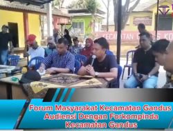 Forum Masyarakat Kecamatan Gandus Audiensi Dengan Forkompinda Kecamatan Gandus
