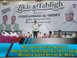 Ratu Dewa Paslon Nomor 2 Menghadiri Undangan Zikir dan Tabligh Bersama Syekh Ahmad Al- Misry