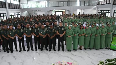 Dandim 0418/Palembang Menghadiri Pengarahan Dan Pamitan Danrem 044/Gapo Brigjen TNI Muhammad Thohir, S.Sos.,MM