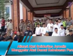 Aliansi Aksi Solidaritas Jurnalis Menggelar Aksi Damai Kebebasan Pers