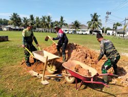 Kodim 0418/Palembang Percepat Pembangunan Area Parkir untuk Tingkatkan Fasilitas dan Kenyamanan