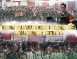 Dandim 0418/Palembang Letkol Arh Erik Novianto, S.Sos Sebagai Danlat Persami KKRI Kodam II/Sriwijaya Pimpin Kegiatan di Majasdam II/Sriwijaya