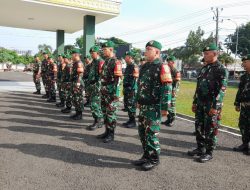 Kodim 0418/Palembang Apel Siaga Pengamanan Unras di Kota Palembang
